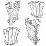 Corset Stays Butterick 18th Simple Pattern Century Corsets Twist Steampunk Progress Chanel Coco Patterns sketch template