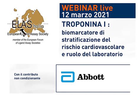 Webinar Troponine 12 Marzo 2021 Elas Italia