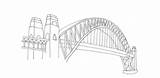 Bridge Harbour Sydney Drawing Line Curve Drawings Nsw Sketch Harbor Coloring Kids Sketches Bridges Education Clipart Artgallery Gov Au Built sketch template