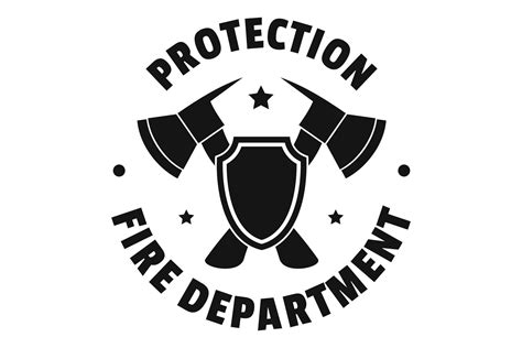 fire protection department logo simple style  anatolir thehungryjpeg