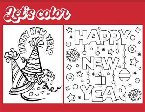 printable  year party coloring pages   kids diy etsy