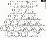 Roman Numerals Coloring Pages Drawing Printable Games Getdrawings Numeral sketch template