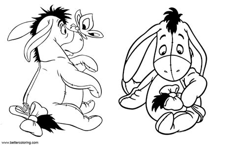 baby eeyore coloring pages  printable coloring pages