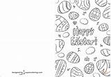 Easter Coloring Card Happy Pages Printable Cards Categories sketch template