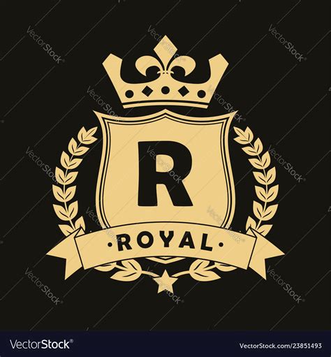 royal logo royalty  vector image vectorstock