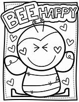 Coloring Pages Colouring Kids Sheets Printable Valentines Happy Bee Adult Color Books Valentine Colorsheets Cute Choose Board sketch template