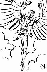 Falcon Avengers Getdrawings sketch template