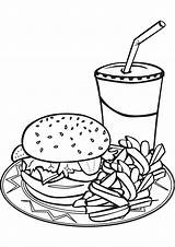Junk Hamburgers sketch template