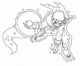 Nine Tails Lineart Tailed sketch template