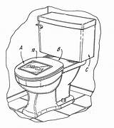 Patents Toilet Seat Drawing sketch template