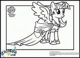 Coloring Twilight Pony Pages Little Print Pdf sketch template
