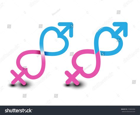 gender symbol male female symbols combination stock