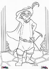 Coloring Pages Puss Boots Popular sketch template