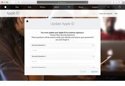 reset  apple id security questions  answers