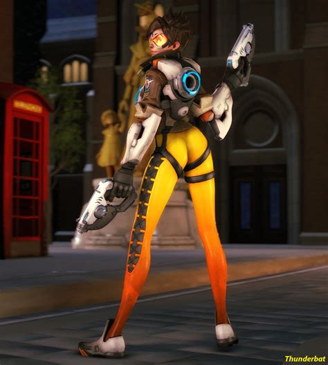 tracer s victory pose by generalthunderbat on deviantart