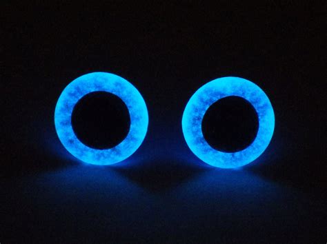 items similar  mm glow   dark safety eyes metallic blue