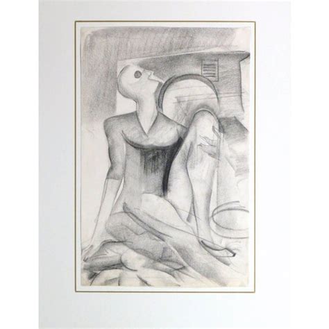 abstract pencil figure chairish
