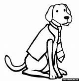 Coloring Pages Dog Dogs Retriever Labrador sketch template