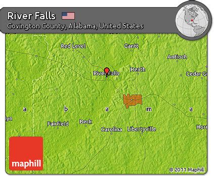 physical map  river falls