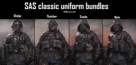 sas classic uniform bundles concept stolen  mw rrainbow