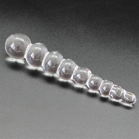 buy smspade 180mm anal beads butt plug crystal glass