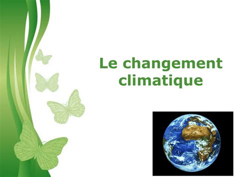 le changement climatique