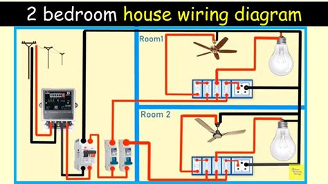 bedroom house wiring diagram house wiring switch board connection youtube