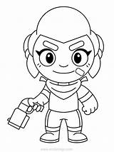 Brawl Stars Shelly Coloring Character Pages Xcolorings 900px 1200px 89k Resolution Info Type  Size Jpeg sketch template