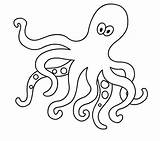 Octopus Outline Coloring Pages Clipart Kindergarten Printable Drawing Kids Cute Dr Getdrawings Baby Color Cartoon Webstockreview Getcolorings sketch template