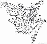 Winx Club Coloring Pages Coloring4free Enchantix Bloom Related Posts sketch template