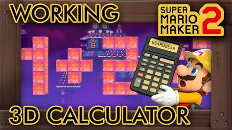 super mario maker   working  calculator level youtube