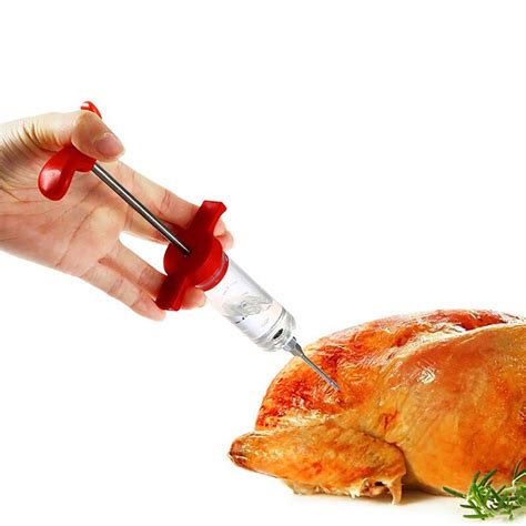 1pcs high quality turkey chicken marinade injector flavor syringe