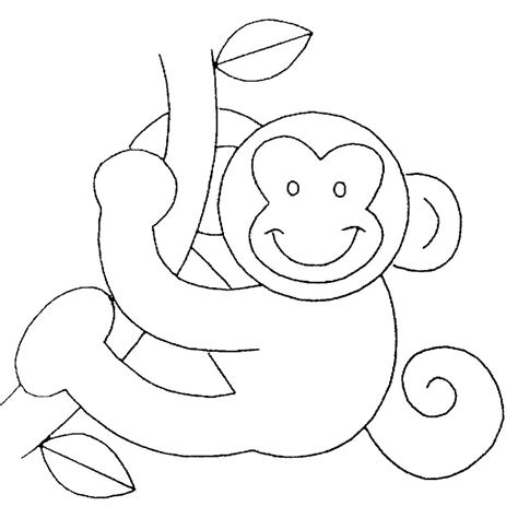 monkey coloring pages animal place