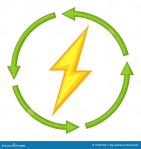 colorful cartoon renewable energy stock vector illustration  power