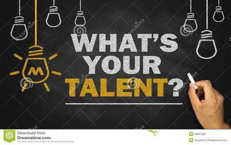 whats  talent stock photo image