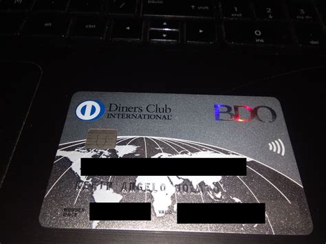 philippine credit cards  bdo diners club international card