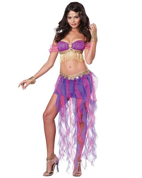 Cl515 Belly Dancer Arabian Genie Aladdin Jasmine Princess