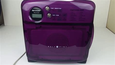 sharp  pint mini microwave purple  dp heating working lcd