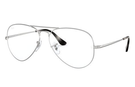 ray ban prescription glasses aviator optics rb6489 silver metal