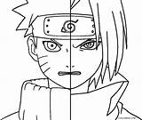 Naruto Printable Sasuke Colouring Shippuden sketch template