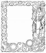 Wiccan Ecclesiastic Bookplate Shadows sketch template