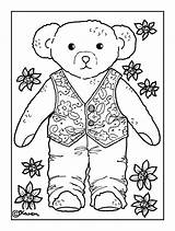 Dukke Postcards Doll Bear Colour Karens Til Bamse Og Postkort Farvelægge Outs Colouring Kravlenisser Cut Pages sketch template