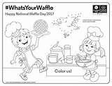 Waffle Coloring sketch template