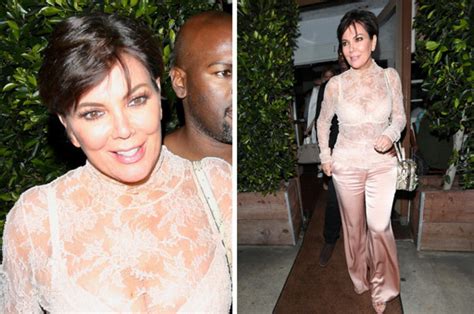 kris jenner exposes assets in see through reveal daily star