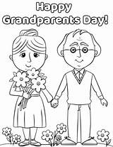 Grandparents Coloring Pages Happy Printable Drawing Kids Activities Print Preschool Crafts Cards Color Grandparent Grand Printables Preschoolers Da Drawings Paper sketch template