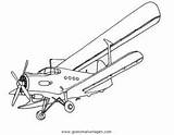 Doppeldecker Flugzeuge Transportmittel Malvorlage sketch template