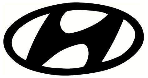 hyundai logo black design   transparent png logos