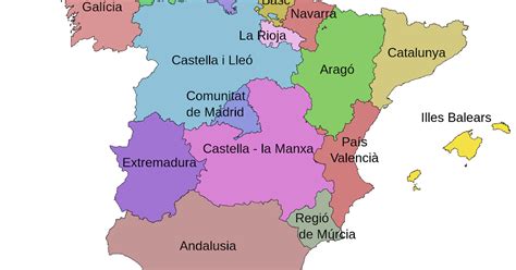 ceip es vedra generacio   mapa de les comunitats autonomes despanya