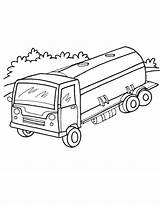 Truck Coloring Tanker Pages Road Getcolorings sketch template