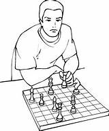 Chess Szachy Pokoloruj sketch template